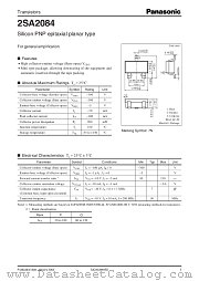 2SA2084 datasheet pdf Panasonic