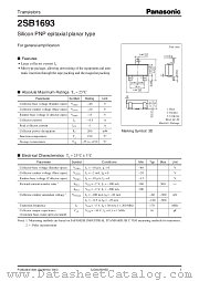 2SB1693 datasheet pdf Panasonic
