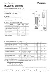 2SA0900 datasheet pdf Panasonic