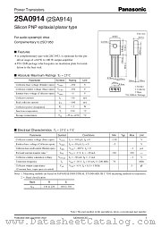 2SA0914 datasheet pdf Panasonic