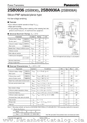 2SB936 datasheet pdf Panasonic