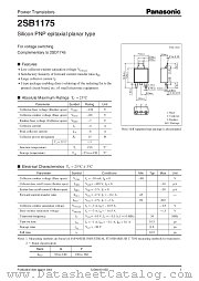 2SB1175 datasheet pdf Panasonic