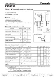 2SB1254 datasheet pdf Panasonic