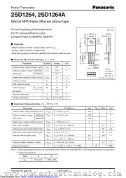 2SD1264 datasheet pdf Panasonic