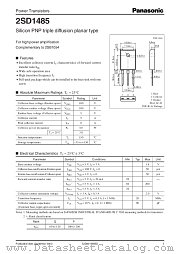 2SD1485 datasheet pdf Panasonic
