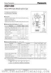 2SD1499 datasheet pdf Panasonic