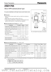 2SD1755 datasheet pdf Panasonic