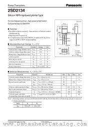 2SD2134 datasheet pdf Panasonic
