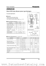 2SD2530 datasheet pdf Panasonic