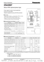 2SA2067 datasheet pdf Panasonic
