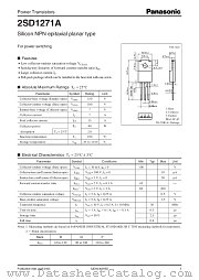 2SD1271A datasheet pdf Panasonic