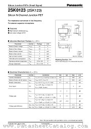 2SK123 datasheet pdf Panasonic