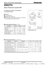 2SK2751 datasheet pdf Panasonic