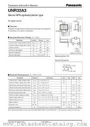 UNR32A3 datasheet pdf Panasonic