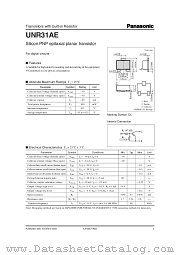 UNR31AE datasheet pdf Panasonic