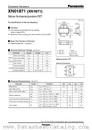 XN01871 datasheet pdf Panasonic