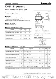 XN4111 datasheet pdf Panasonic