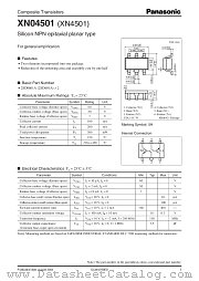 XN4501 datasheet pdf Panasonic