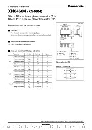 XN4604 datasheet pdf Panasonic