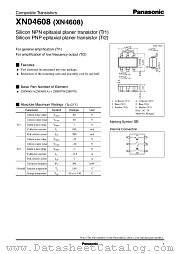 XN4608 datasheet pdf Panasonic