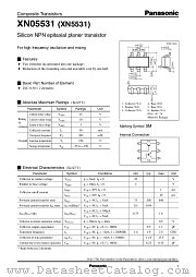 XN5531 datasheet pdf Panasonic