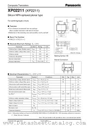 XP02211 datasheet pdf Panasonic
