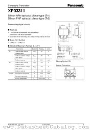 XP03311 datasheet pdf Panasonic