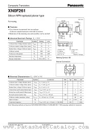 XN0F261 datasheet pdf Panasonic