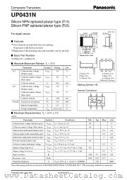 UP0431N datasheet pdf Panasonic