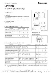 UP01212 datasheet pdf Panasonic
