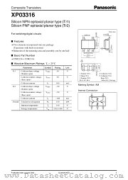 XP03316 datasheet pdf Panasonic