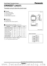 UNA0227 datasheet pdf Panasonic