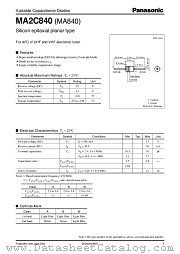 MA840 datasheet pdf Panasonic