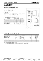 MA2S377 datasheet pdf Panasonic