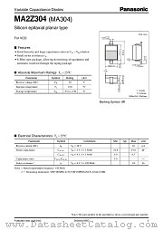 MA2Z304 datasheet pdf Panasonic