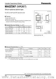 MA367 datasheet pdf Panasonic