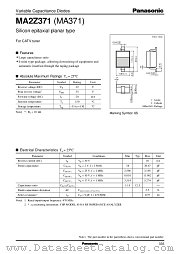MA2Z371 datasheet pdf Panasonic