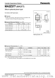 MA2Z377 datasheet pdf Panasonic