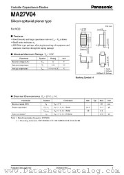 MA27V04 datasheet pdf Panasonic