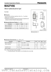 MA27V05 datasheet pdf Panasonic