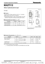 MA27V12 datasheet pdf Panasonic