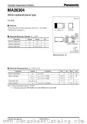MA26304 datasheet pdf Panasonic