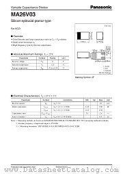 MA26V03 datasheet pdf Panasonic