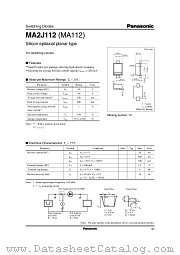 MA2J112 datasheet pdf Panasonic