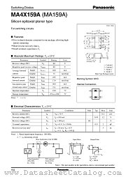 MA4X159A datasheet pdf Panasonic
