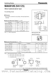 MA6X125 datasheet pdf Panasonic