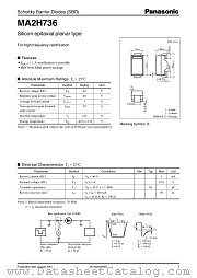 MA2H736 datasheet pdf Panasonic