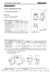 MA2HD07 datasheet pdf Panasonic