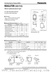 MA2J729 datasheet pdf Panasonic
