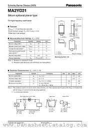 MA2YD21 datasheet pdf Panasonic